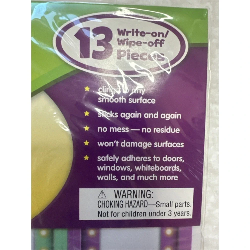 Teacher Created Resources Clingy Playful Patterns Labels 13 Write On Wipe Off